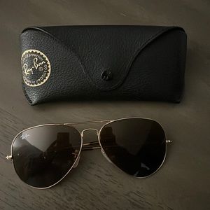 Raybans Womens Aviators with original case and lense cloth